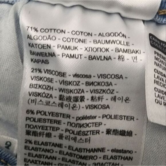 Levi's High Rise Shorts - Light Wash - Picture 11 of 13